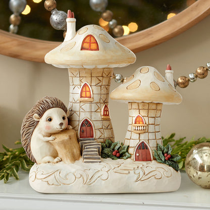 Woodland Lited Mushroom House