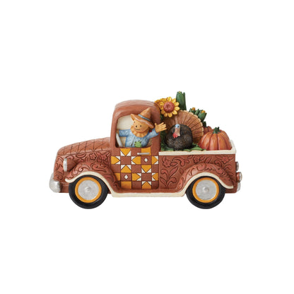 Harvest Pickup Truck Figurine