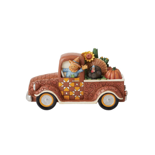 Harvest Pickup Truck Figurine