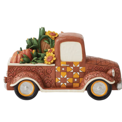 Harvest Pickup Truck Figurine