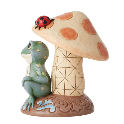 Frog Leaning on Mushroom Fig