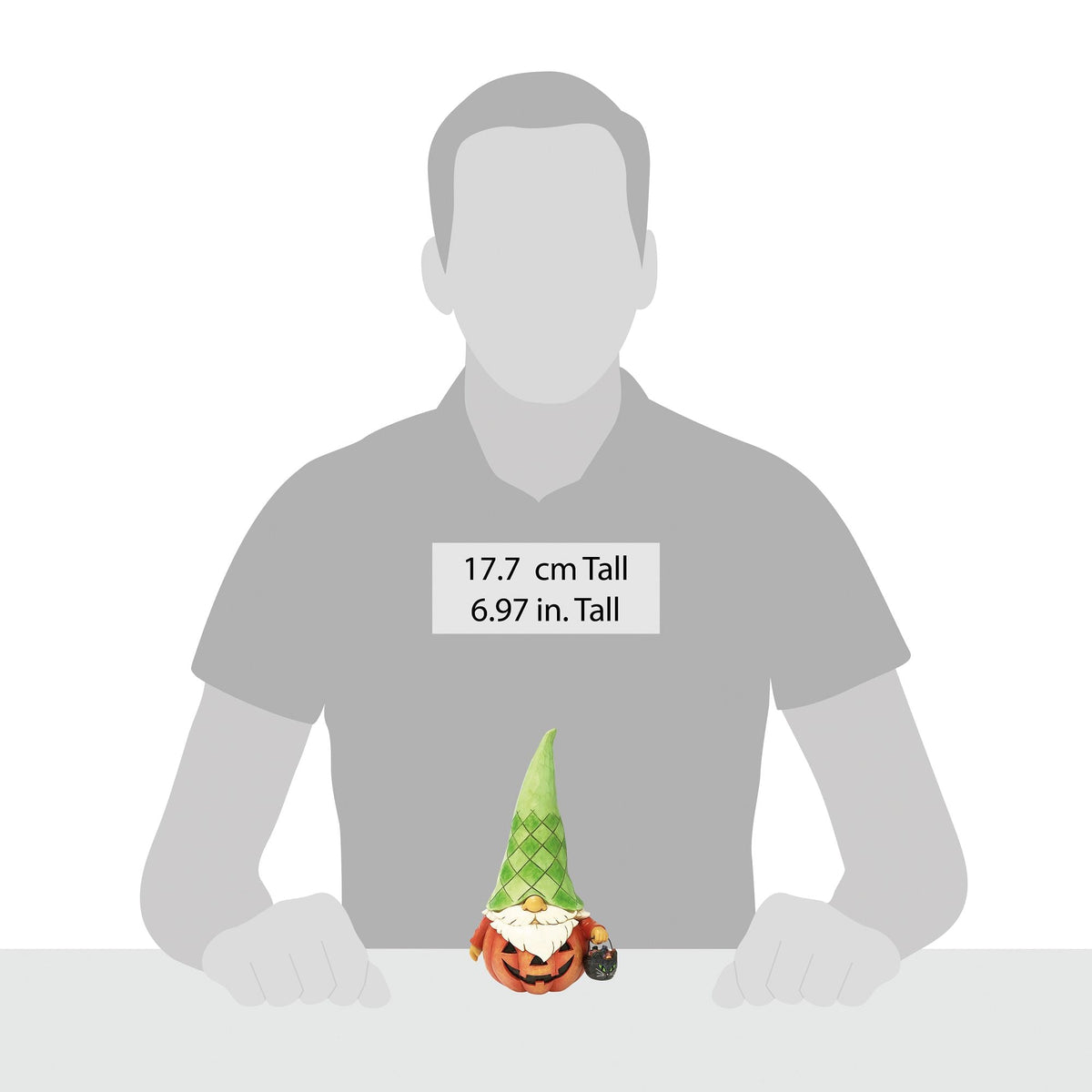 Gnome Pumpkin Figurine
