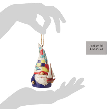 Gnome Sailboat Ornament