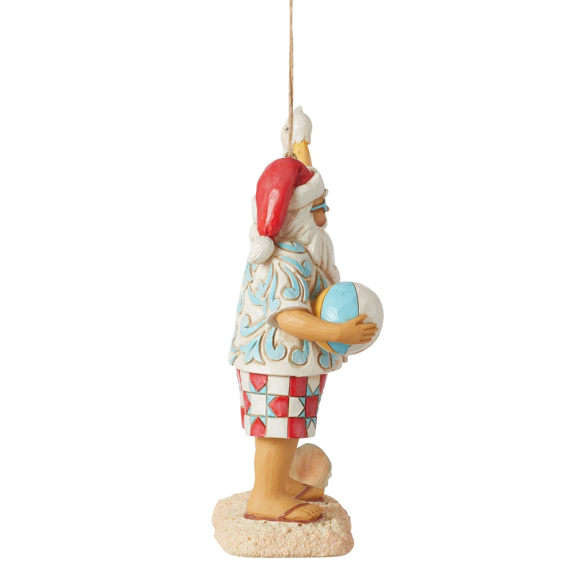 Santa with Sign Ornament