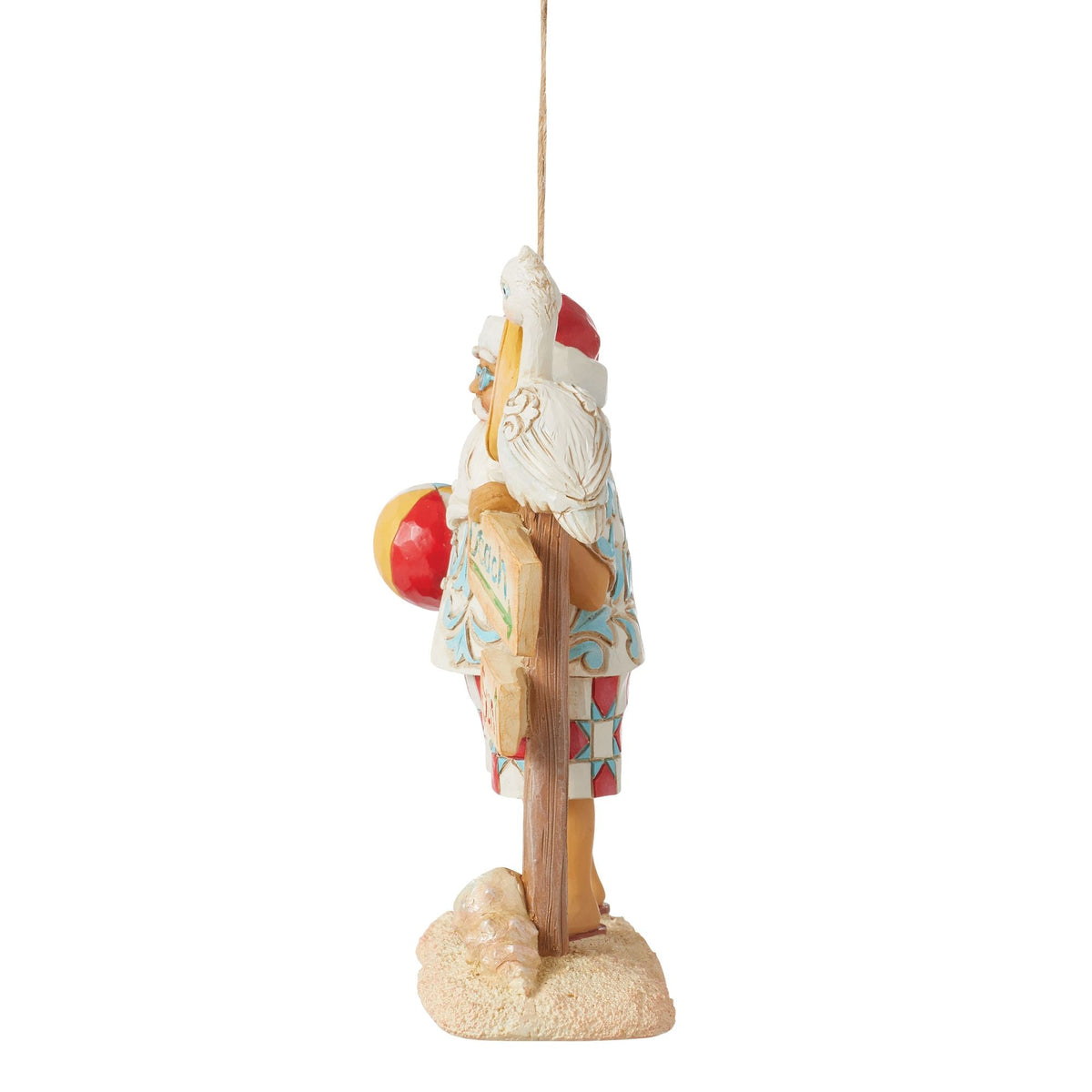 Santa with Sign Ornament