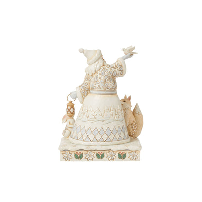 Woodlnd Santa Holding Dove Fig