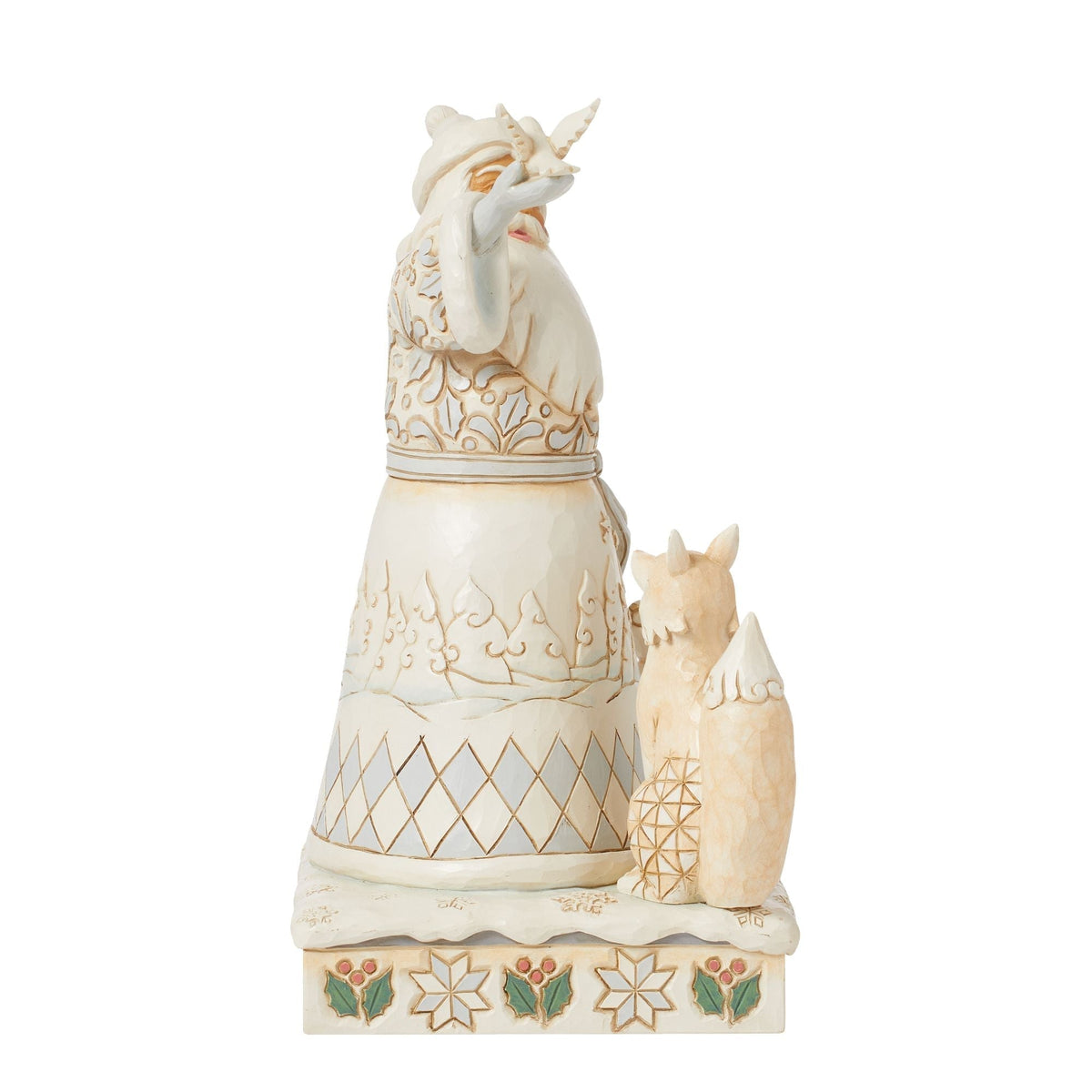 Woodlnd Santa Holding Dove Fig