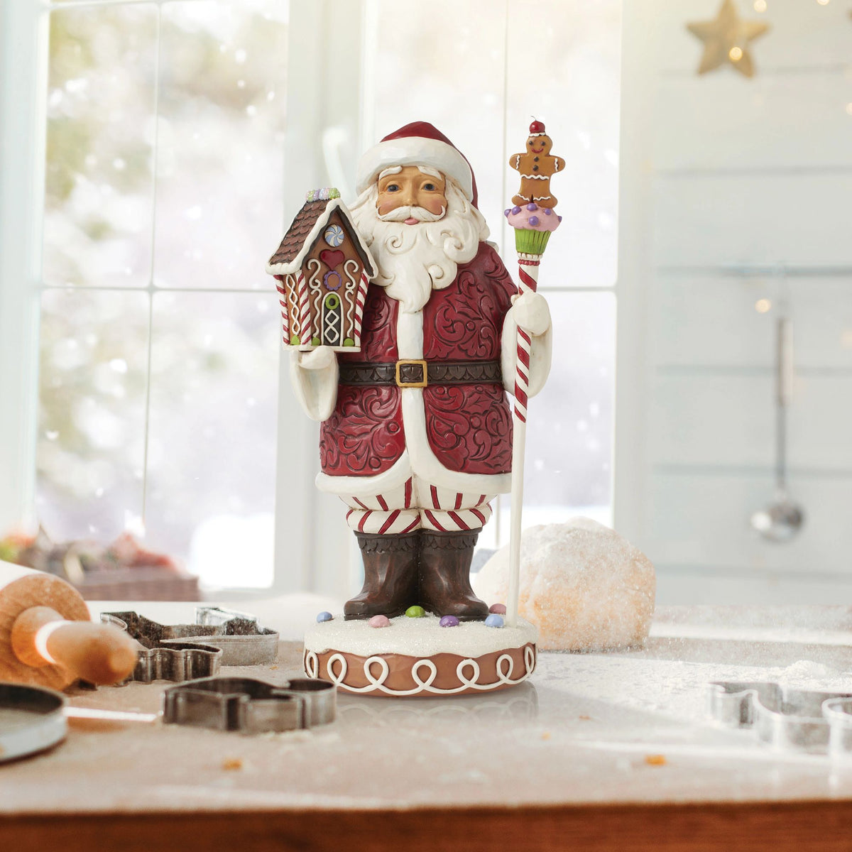 Gingerbread Santa Staff Fig