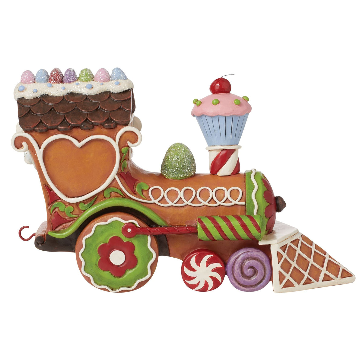 Gingerbead Train Engine Fig
