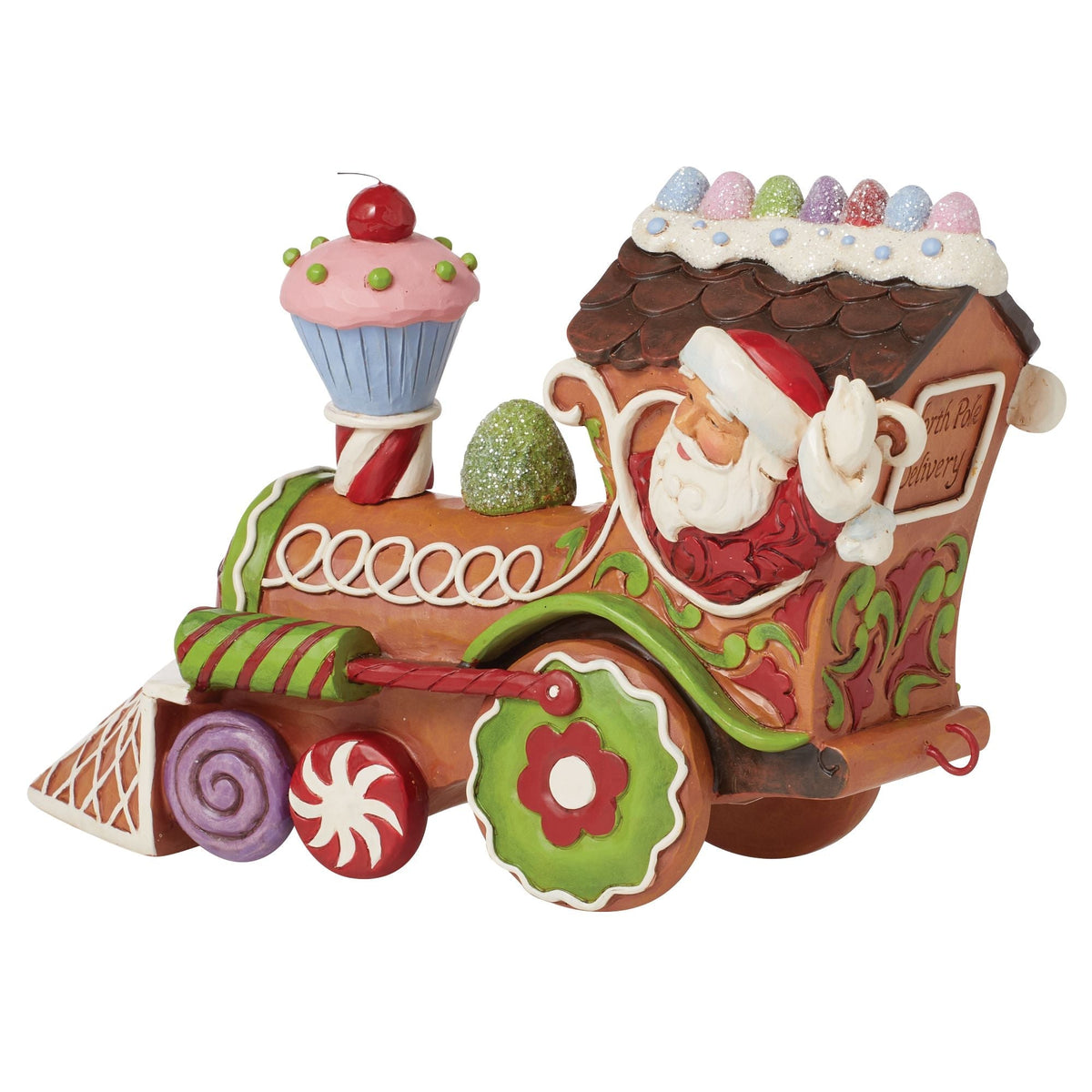 Gingerbead Train Engine Fig