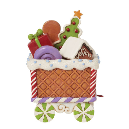 Gingerbread Train Car Figurine