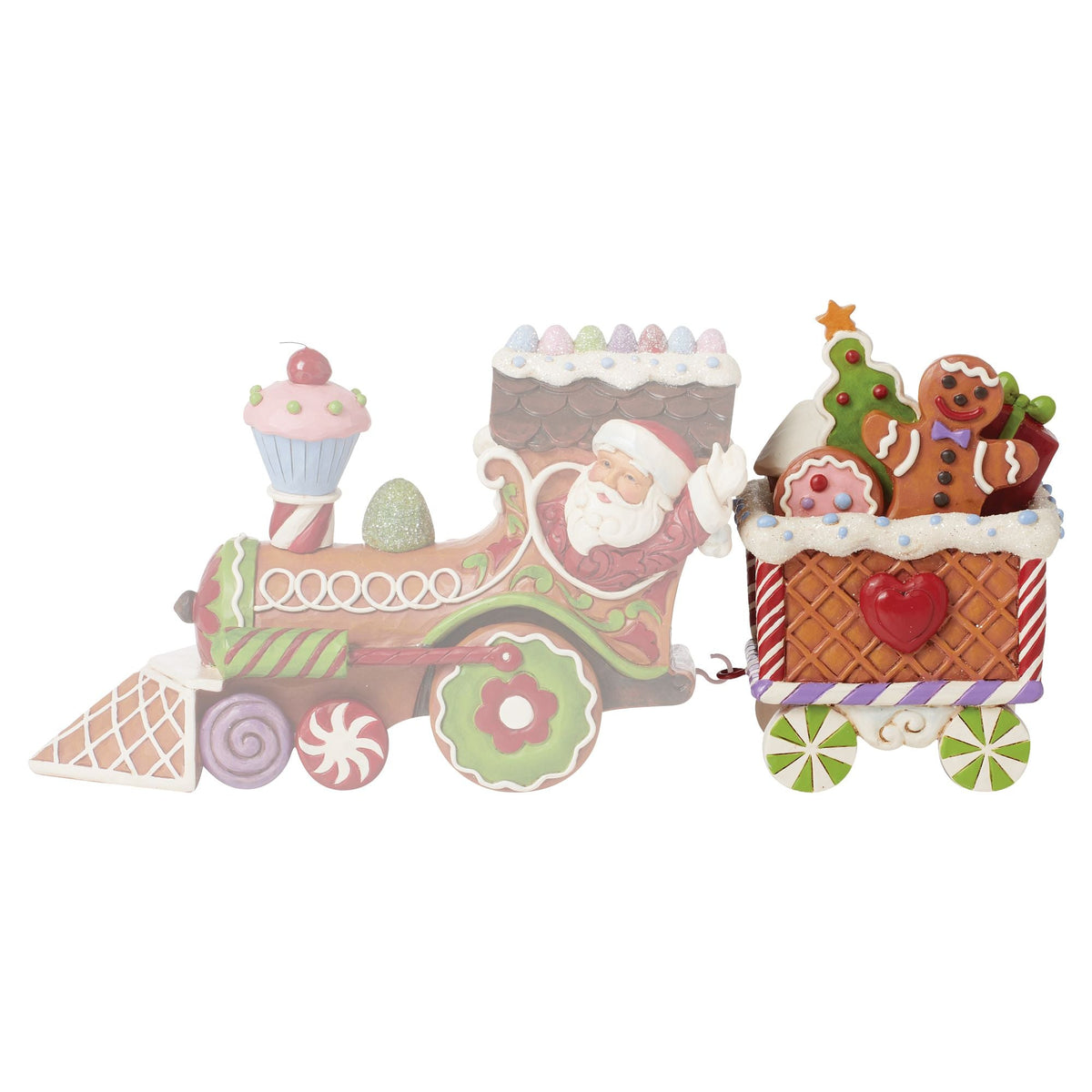 Gingerbread Train Car Figurine