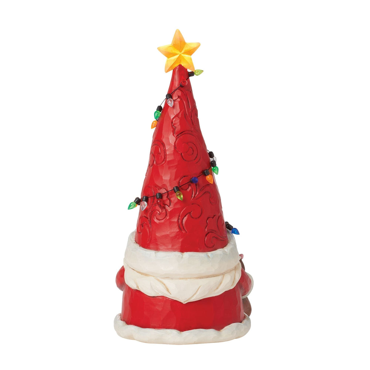 Gnome Santa Wrap in Lights Fig