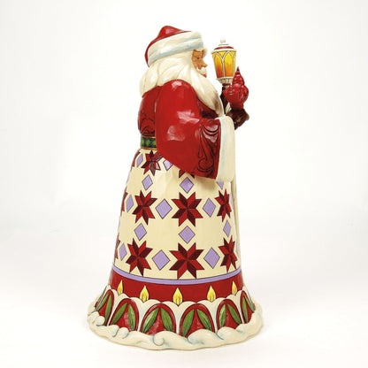 Santa Cardinal on Hand Fig