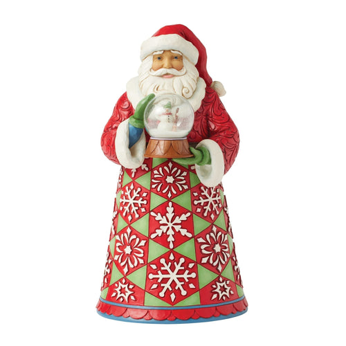 Santa Holding Mini Globe Fig