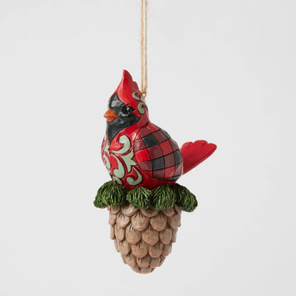 Highlnd Glen Cardinal Pine Orn