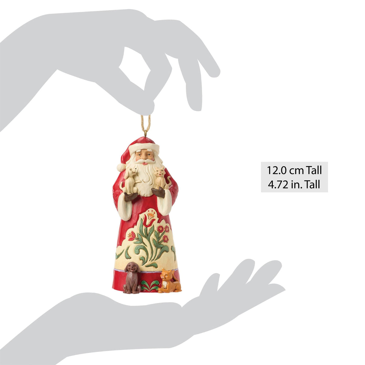 Santa With Pets Ornament