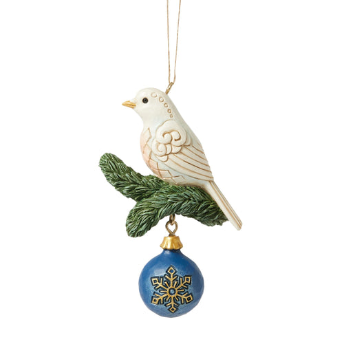 Blue & Gold Dove Ornament