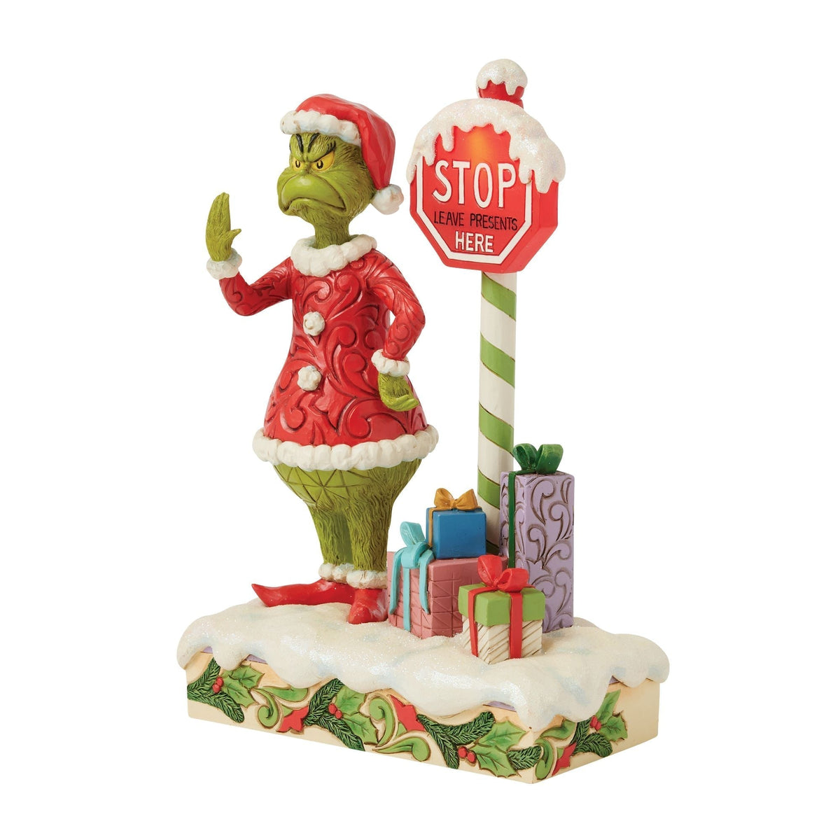 Grinch by Stop Sign LED Fig