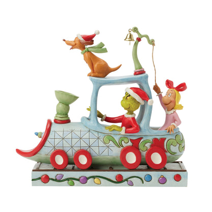 Grinch, Max and Cindy on Train