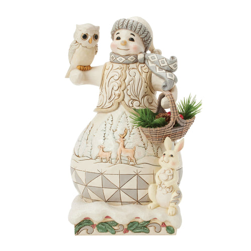 Wdlnd Snowman With Basket Fig