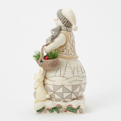 Wdlnd Snowman With Basket Fig