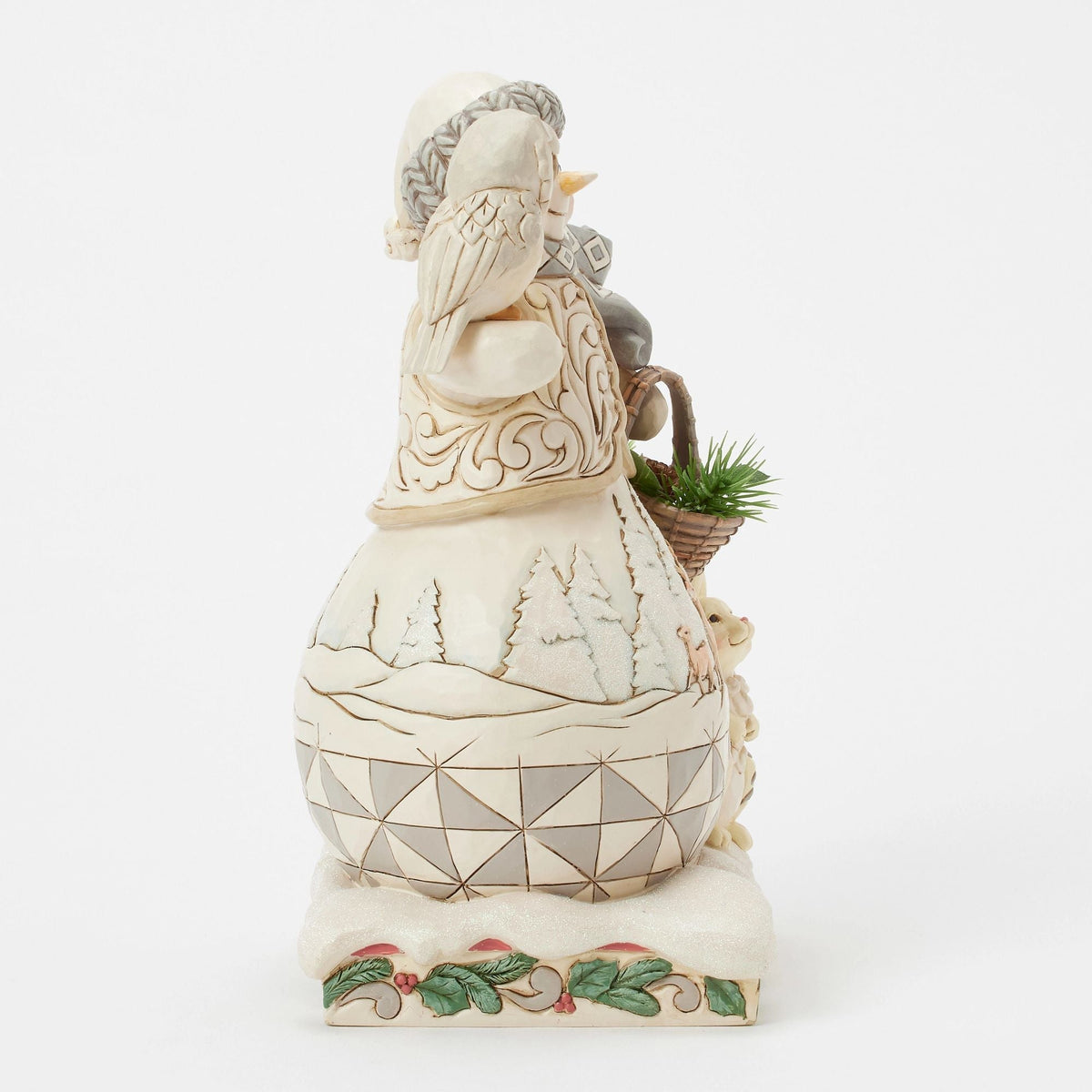 Wdlnd Snowman With Basket Fig