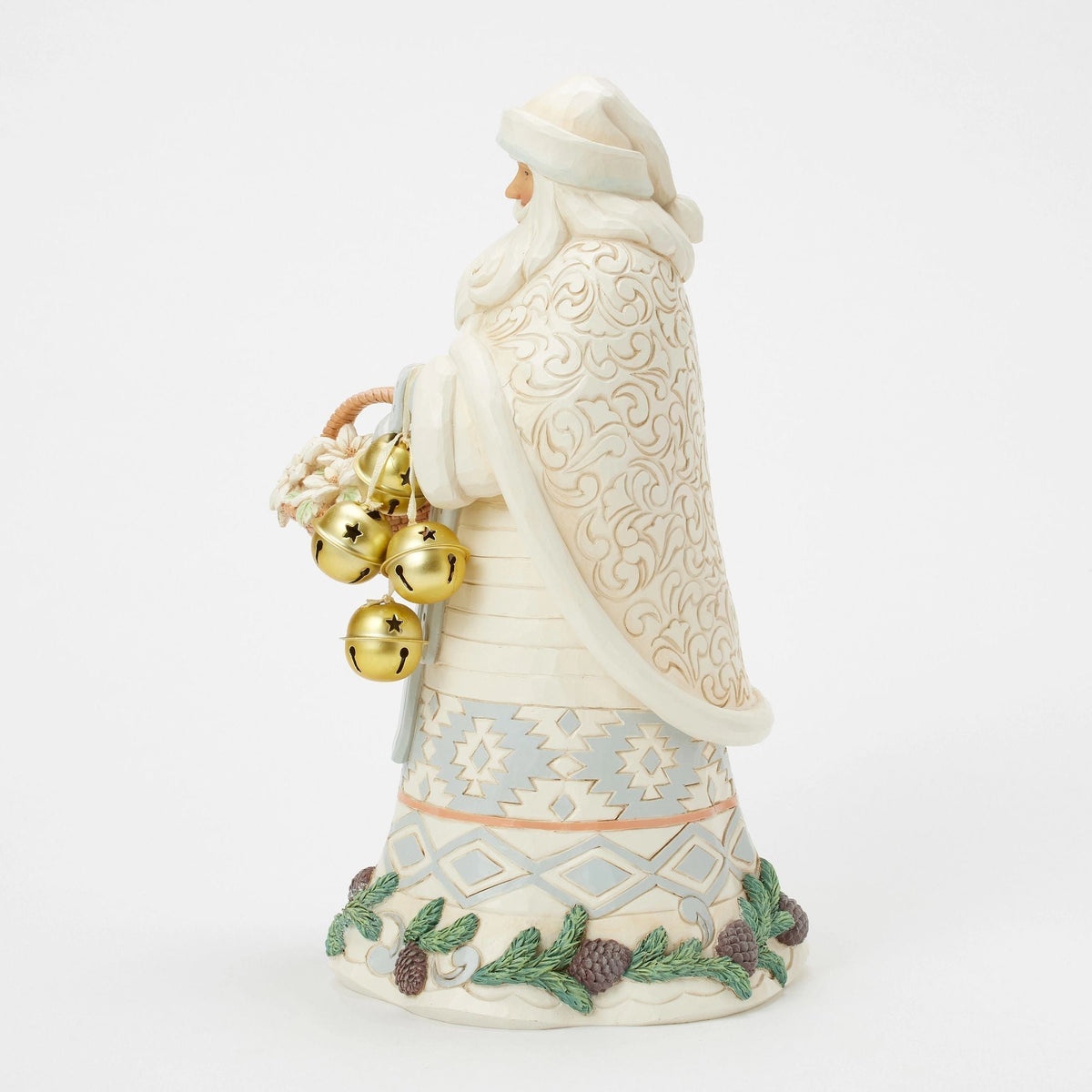 Wdlnd Santa Bkt and Bells Fig