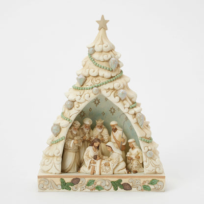 Wdlnd Tree Nativity Diorama