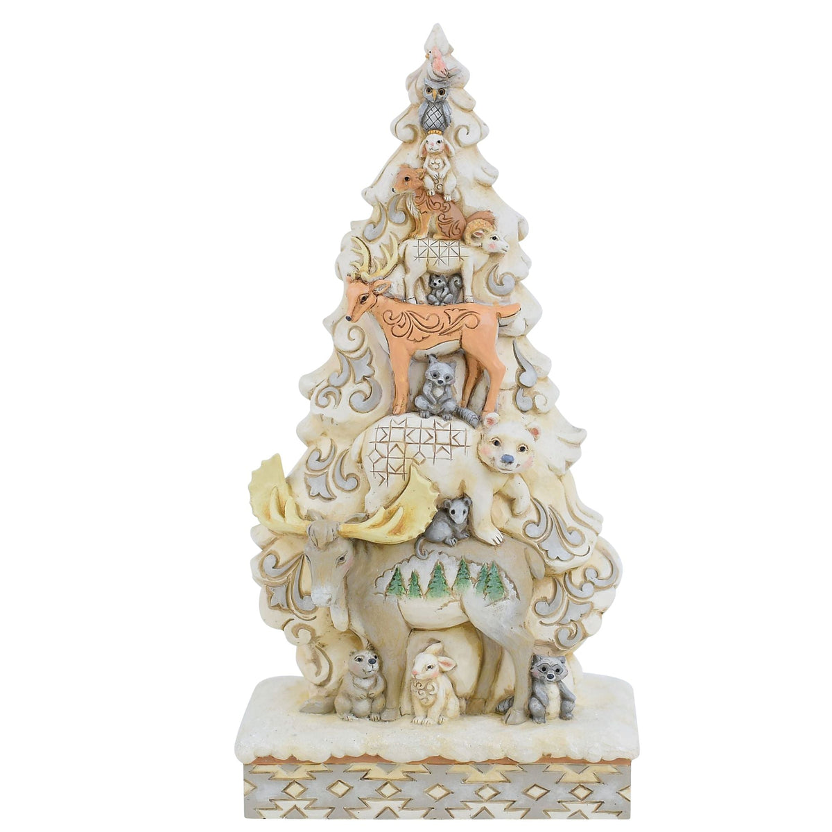 Wdlnd Stacked Animals Figurine