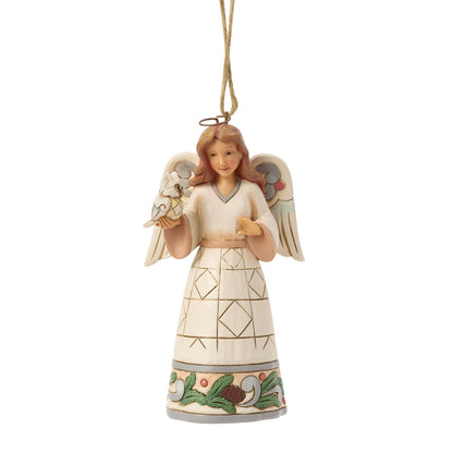 Wdlnd Angel with Owl Orn