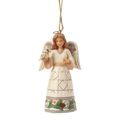 Wdlnd Angel with Owl Orn
