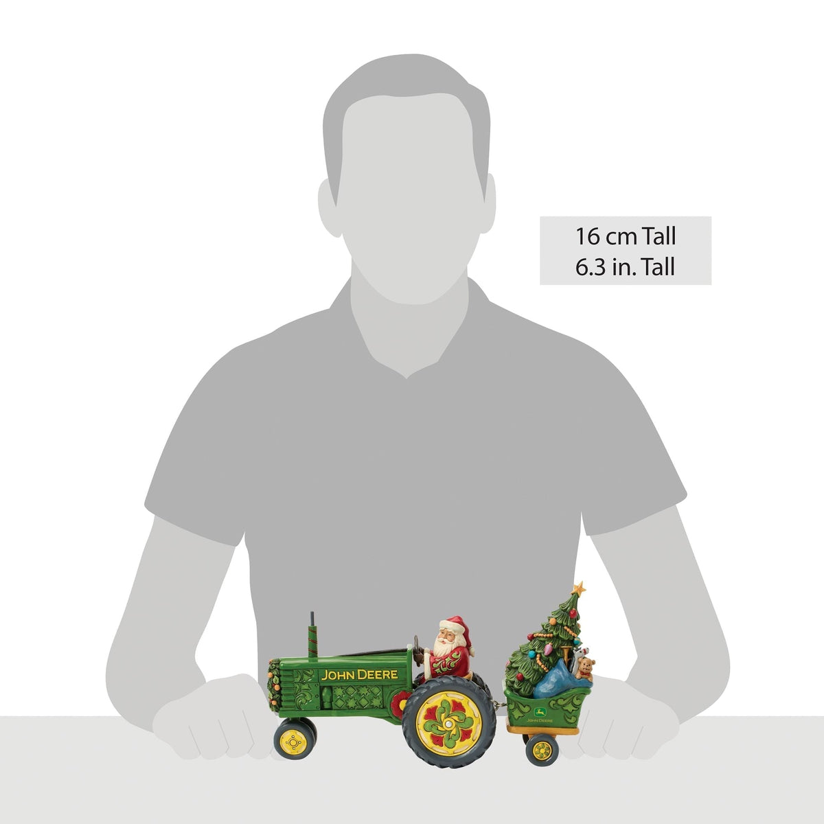 Santa on Tractor with Toys