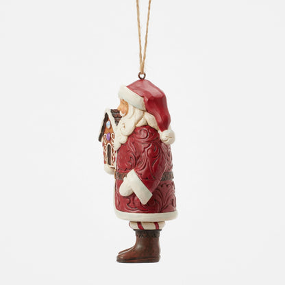 Gingerbread Santa Ornament