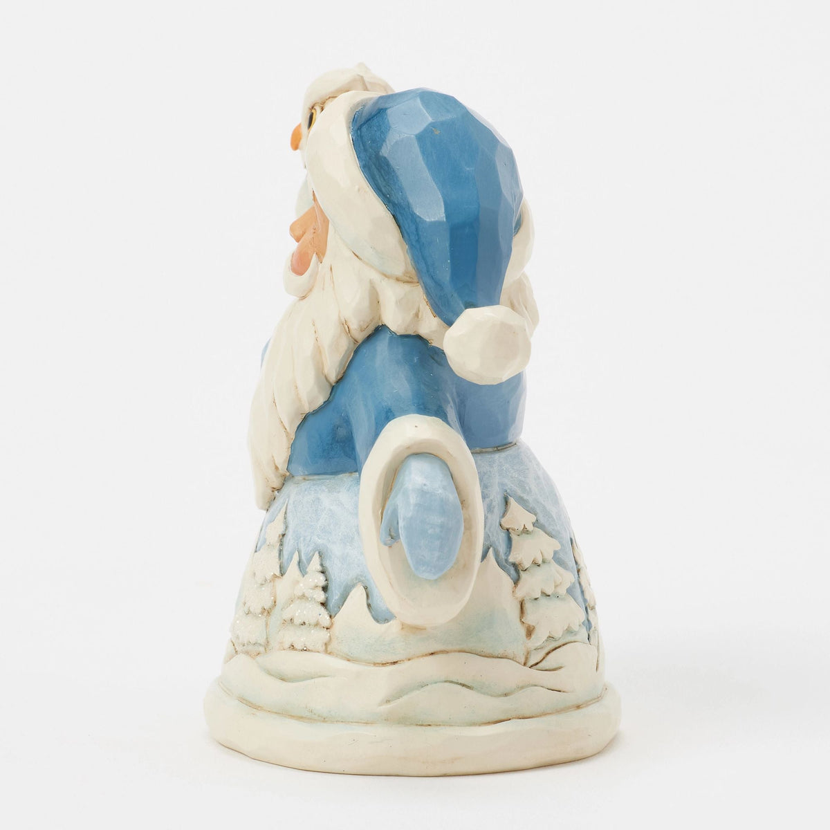 Blue Santa with Owl Mini