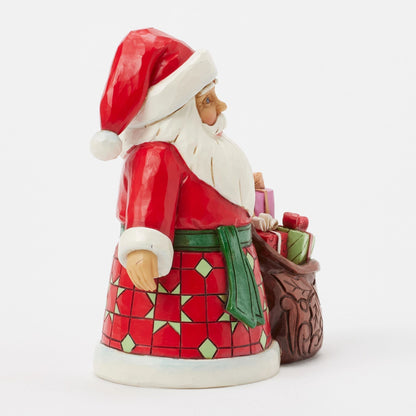 Santa with Toy Bag Pint Fig