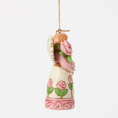 Angel With Roses Ornament