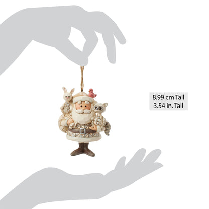 Woodland Santa w/ Animals H/O