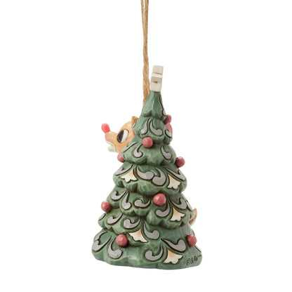 Woodland Rudolph with Tree H/O